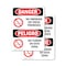 Signmission 7 in Width, Vinyl Decal, Rectangle, Bilingual OS-2PACK-DS-D-710-VS-1474 - alternate 1